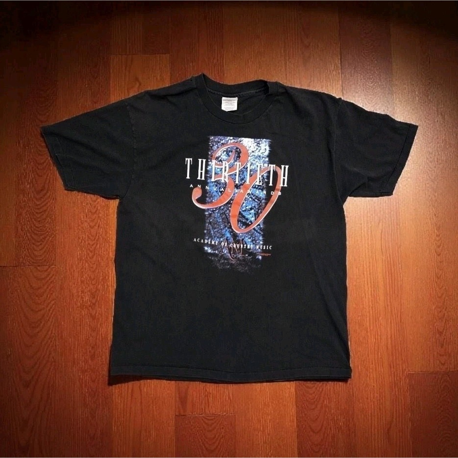 Academy Country Music Awards TShirt Vintage 90s 30th Anniversary Black Hanes Xl